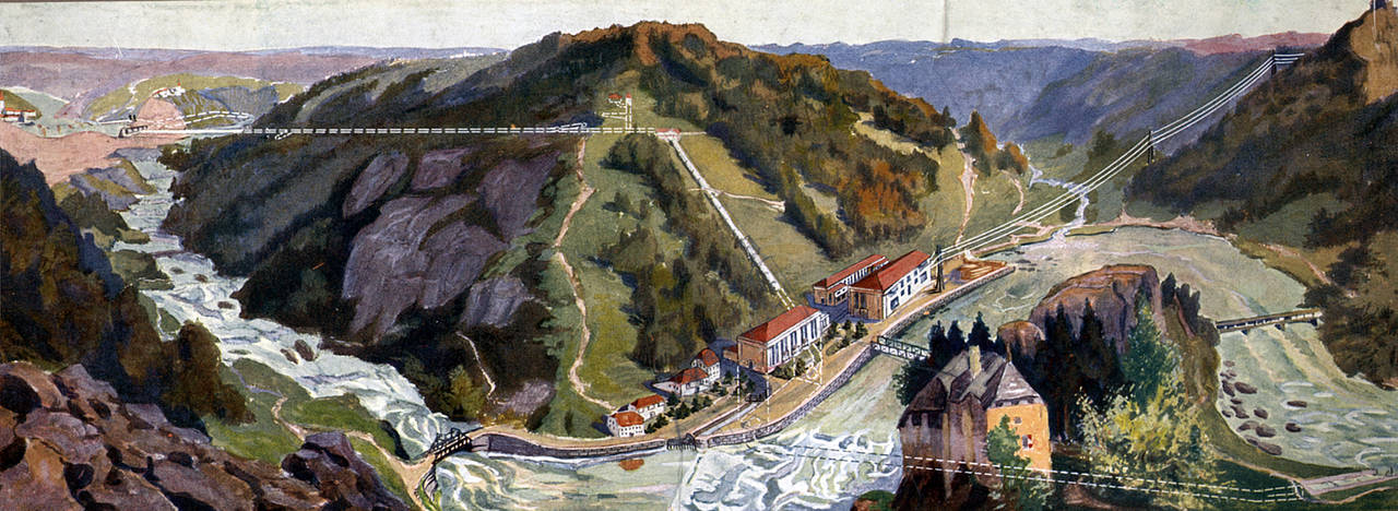 Partenstein 1924 Kraftwerk Partenstein